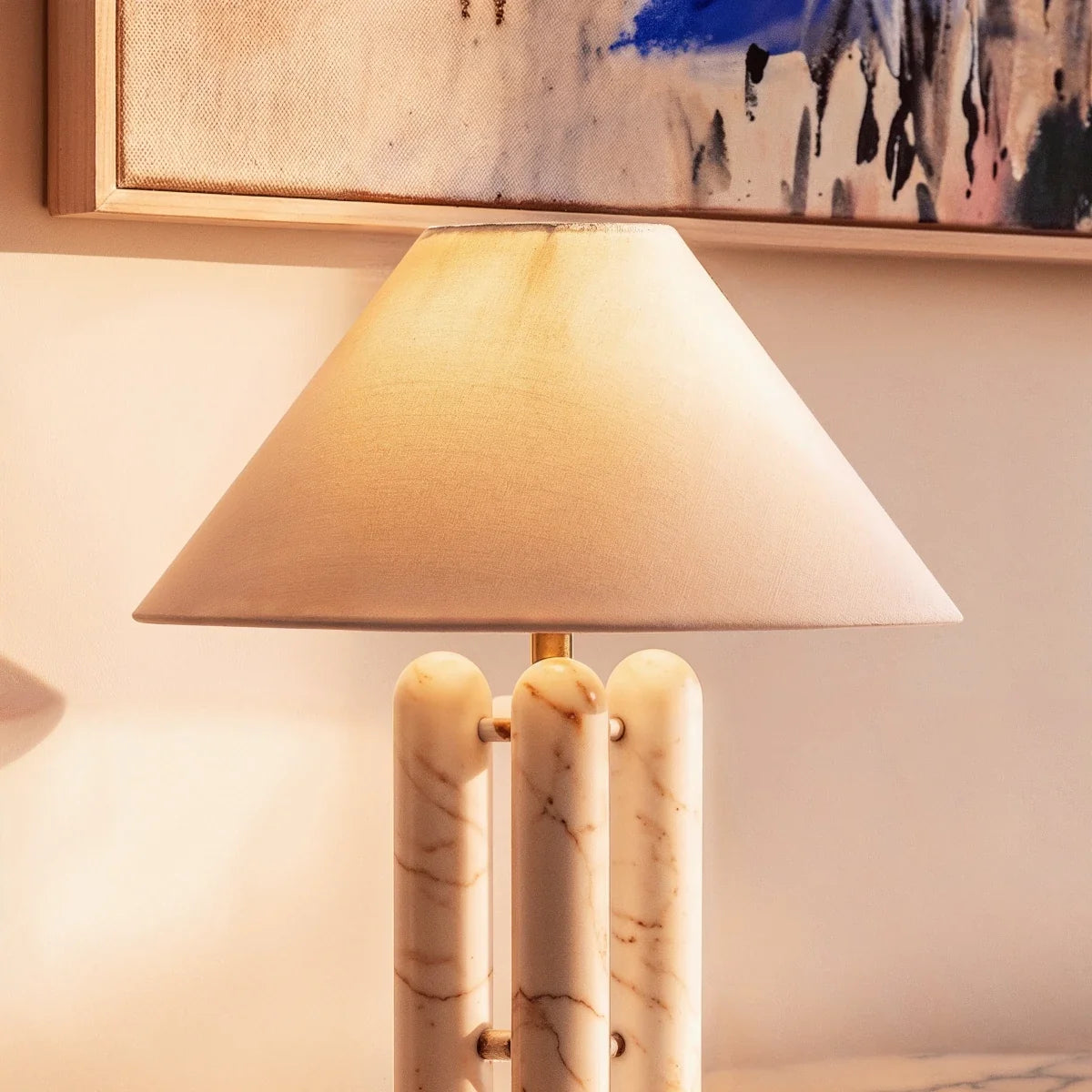 Lampe à poser Sable en marbre