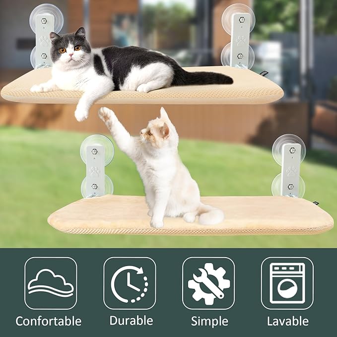 Perchoir de Fenêtre NUAGEON™ — Hamac Vue & Soleil pour Chat