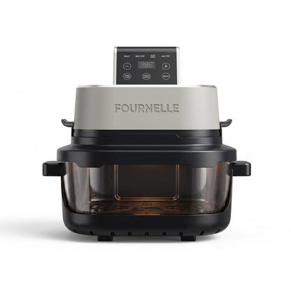 FOURNELLE Panorama, friteuse à air 5 L à cuve transparente, vue de face