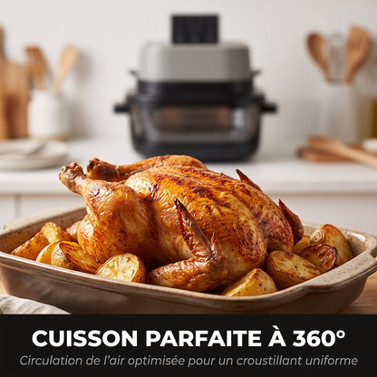Poulet rôti et pommes de terre préparés au FOURNELLE Panorama