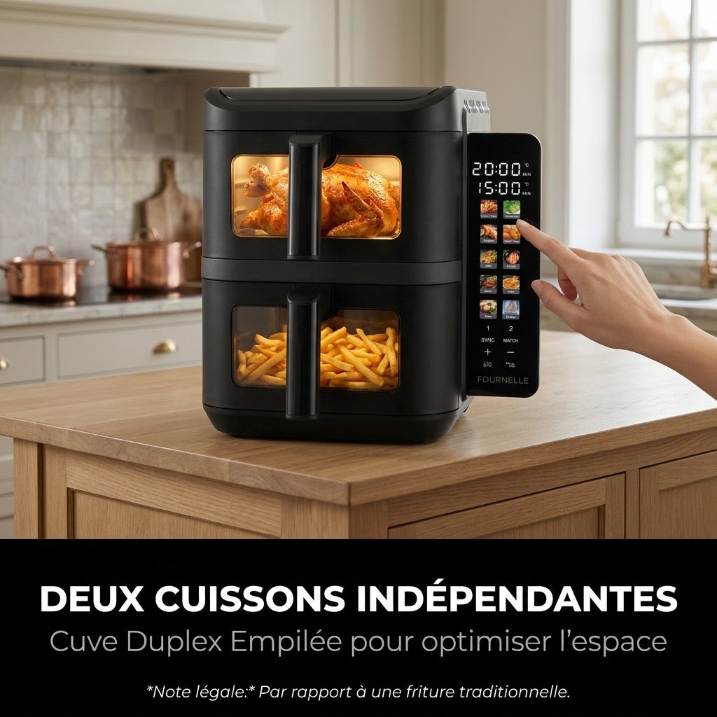 Deux cuissons indépendantes dans le FOURNELLE Duplex