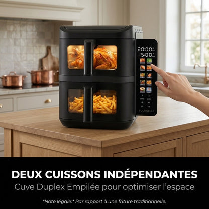 Deux cuissons indépendantes dans le FOURNELLE Duplex