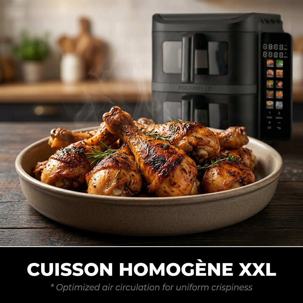 Cuisses de poulet dorées préparées au FOURNELLE Duplex