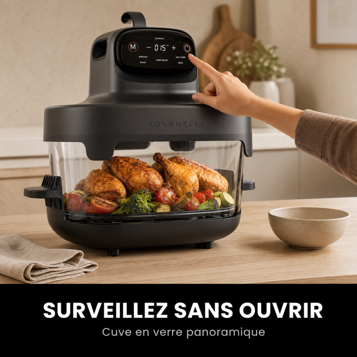 Deux cuves de tailles différentes du FOURNELLE Vision Duo