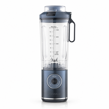 FOURNELLE Pulse, blender portable rechargeable inox, bleu métallisé