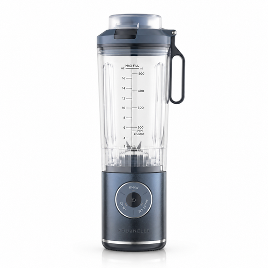 FOURNELLE Pulse, blender portable rechargeable inox, bleu métallisé