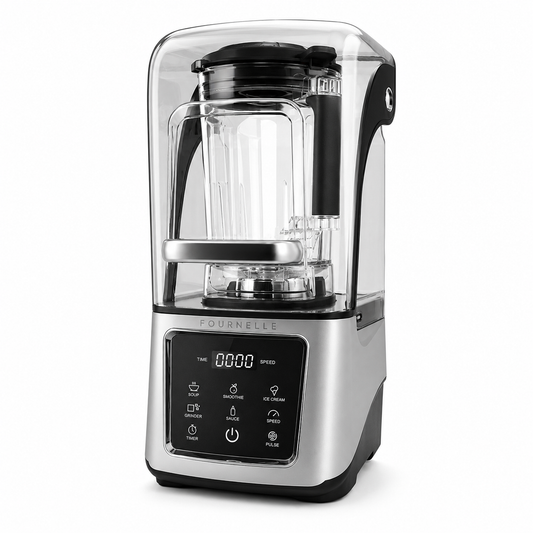 FOURNELLE Silence Pro, blender insonorisé à capot, argent et noir