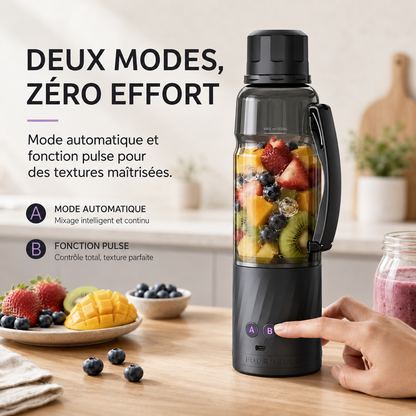 Format individuel emporté partout avec le FOURNELLE Mixeur Nomade