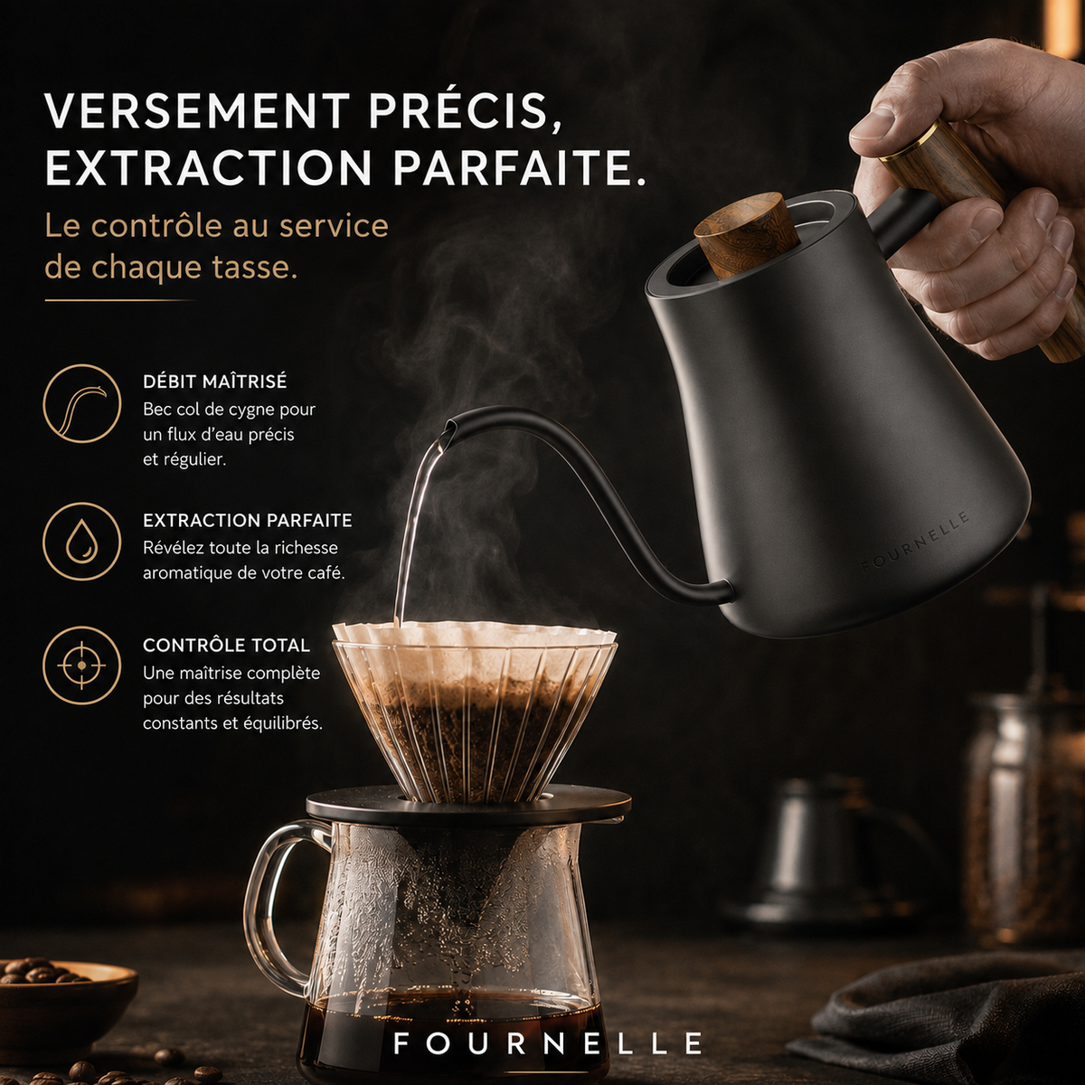 Versement précis en spirale avec la FOURNELLE Sillage