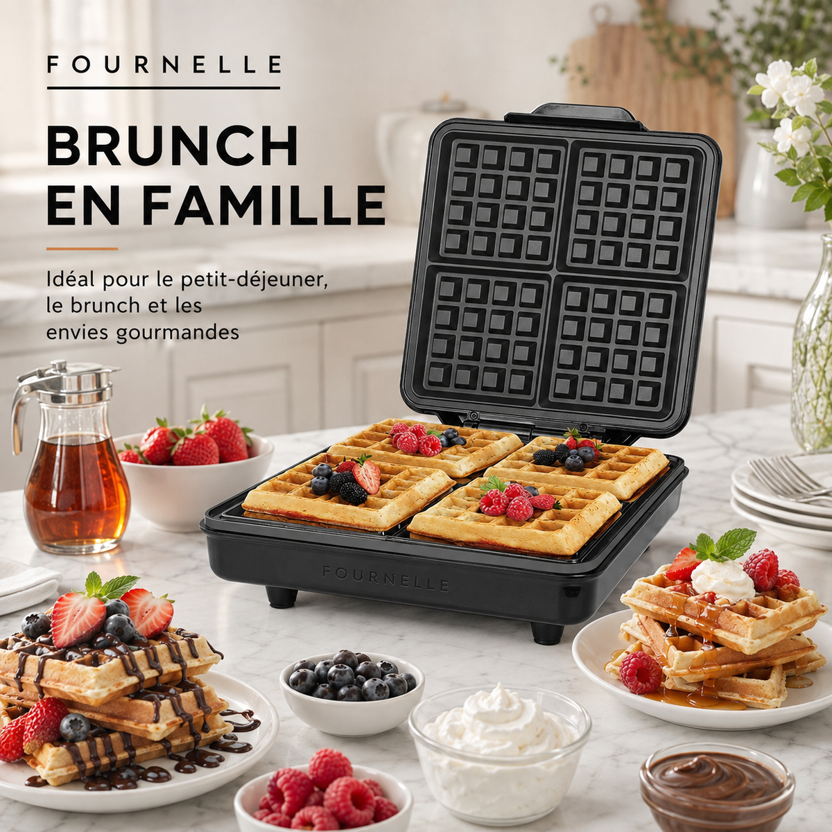Quatre recettes de gaufres au FOURNELLE Brunch