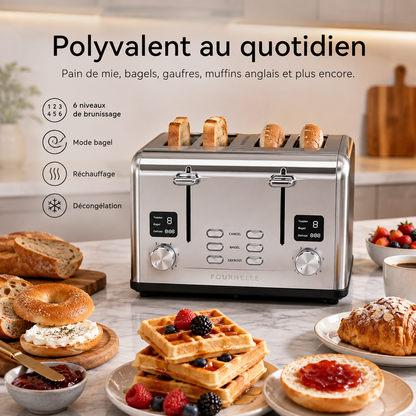 Quatre pains grillés au FOURNELLE Accord