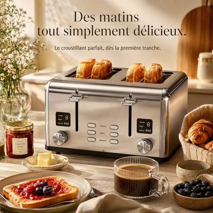 Tartines dorées servies, grillées au FOURNELLE Accord