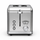 FOURNELLE Doré – Grille-pain 2 fentes, 6 niveaux de brunissage, 1650 W – Inox