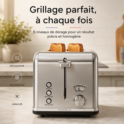 Six niveaux de brunissage sur le FOURNELLE Doré