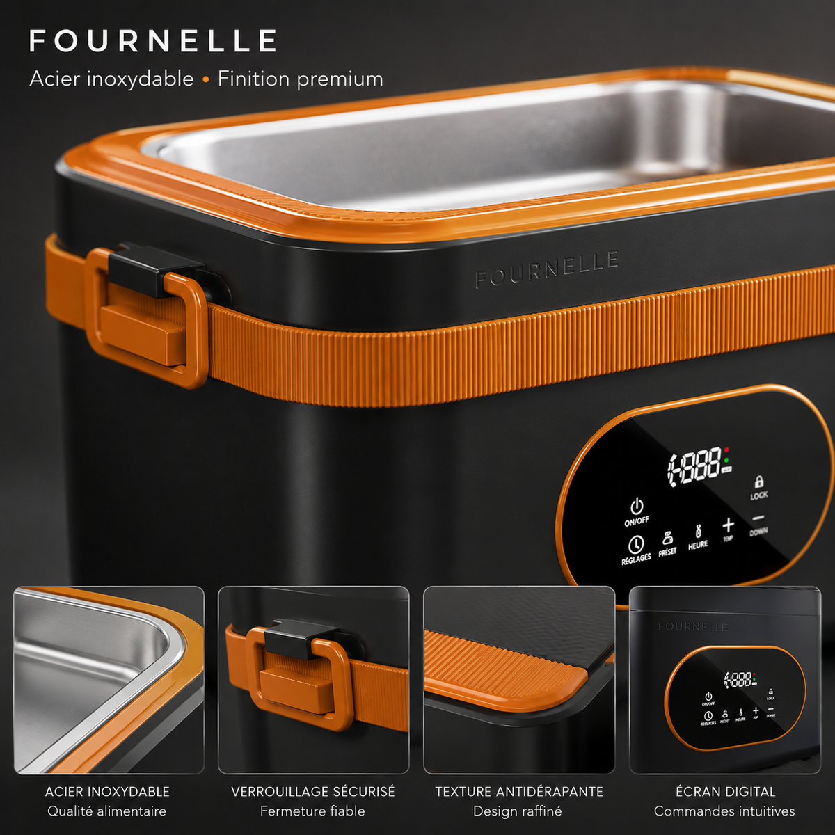 Silicone alimentaire et compartiments de la FOURNELLE Escale