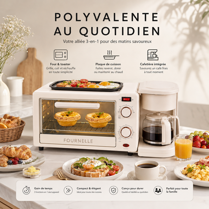 Quatre préparations du matin avec la FOURNELLE Aube