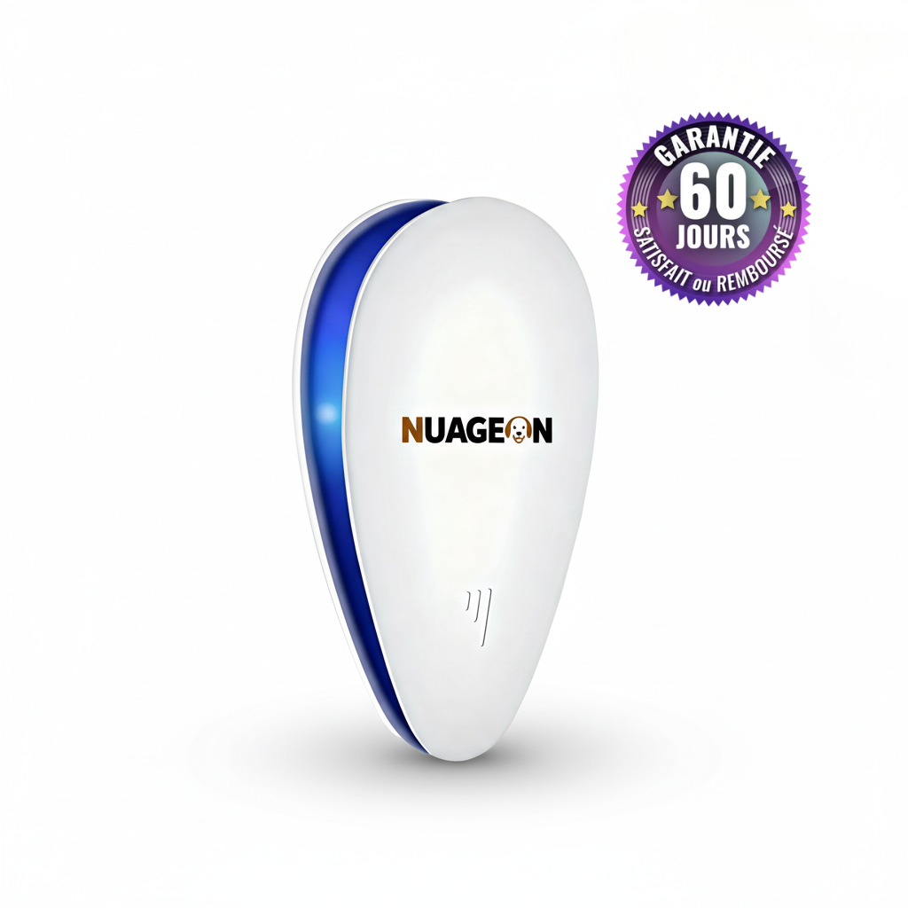 Répulsif Ultrasons NUAGEON™ — Anti-Nuisibles Sans Danger pour Chat