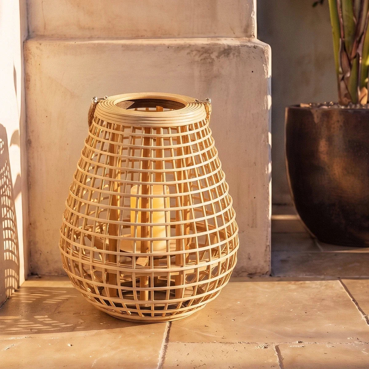 Lampadaire Glycine en bois