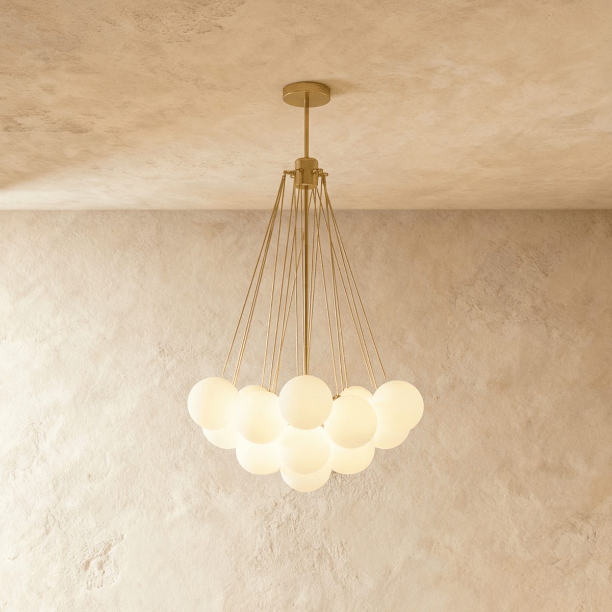 Lustre Craie en verre