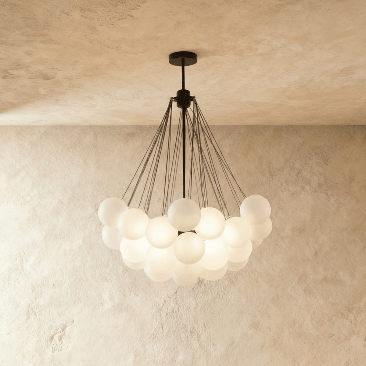 Lustre Craie en verre