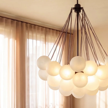 Lustre Craie en verre
