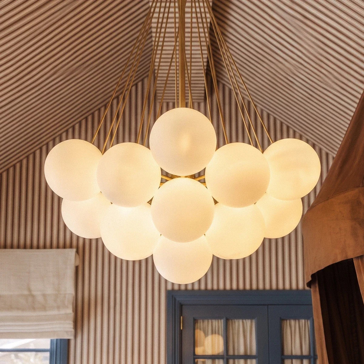 Lustre Craie en verre