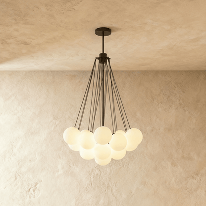 Lustre Craie en verre