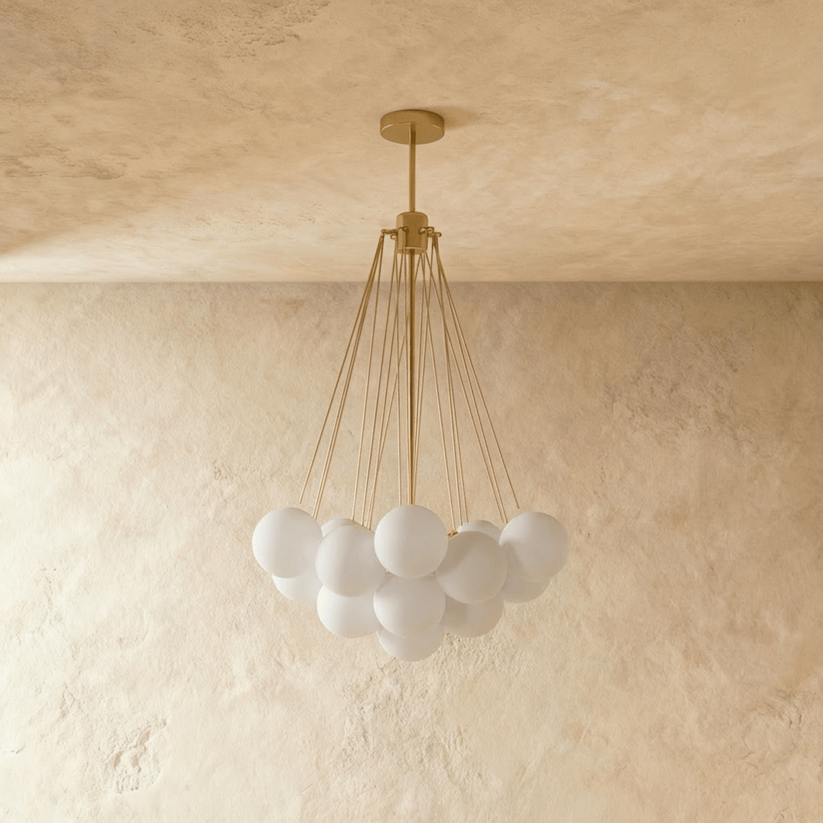 Lustre Craie en verre