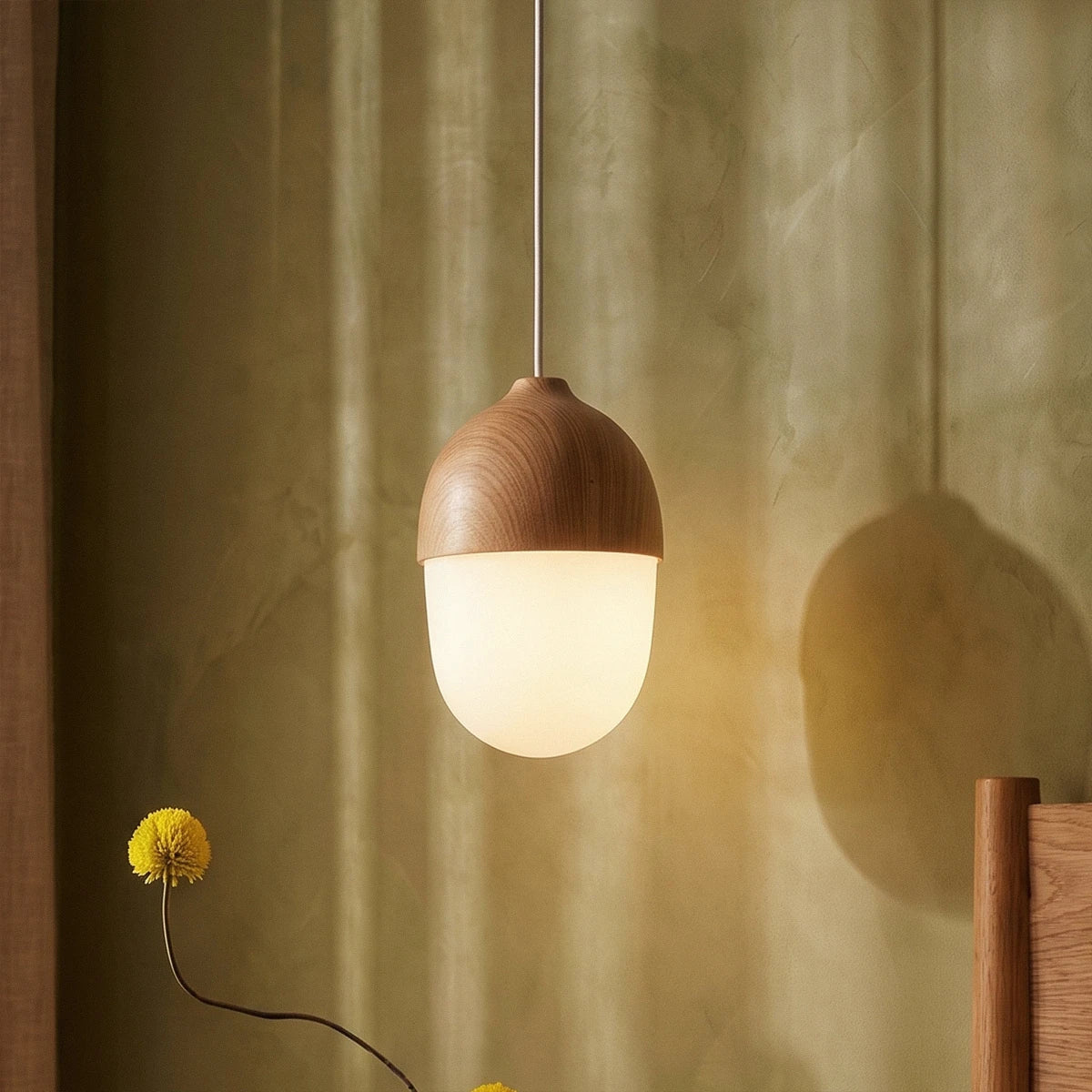 Suspension Source en bois