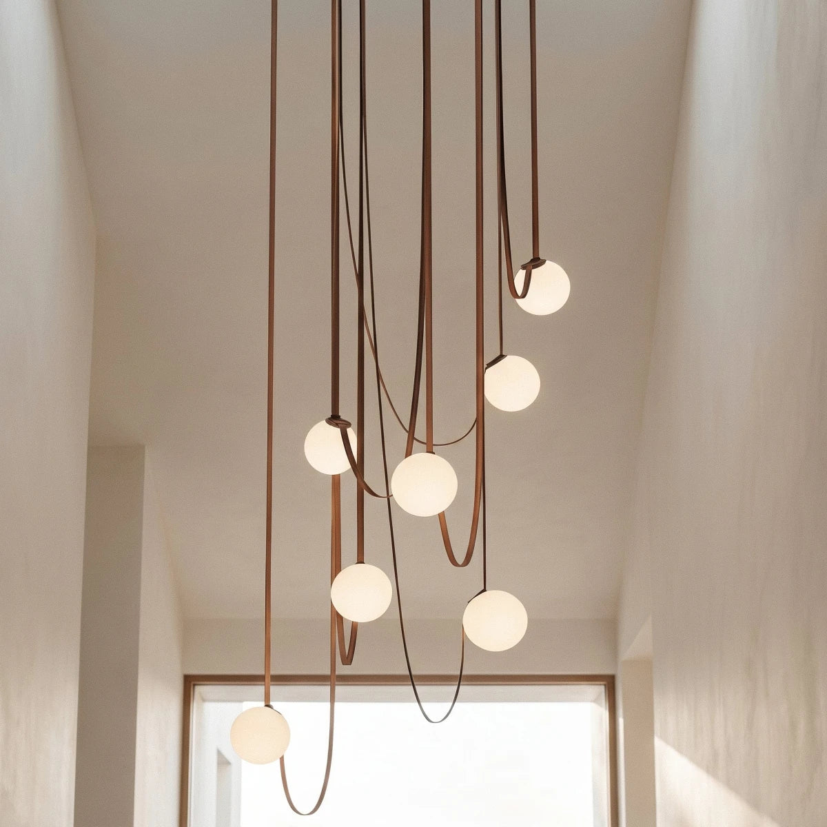 Lustre Patine en verre
