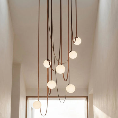 Lustre Patine en verre