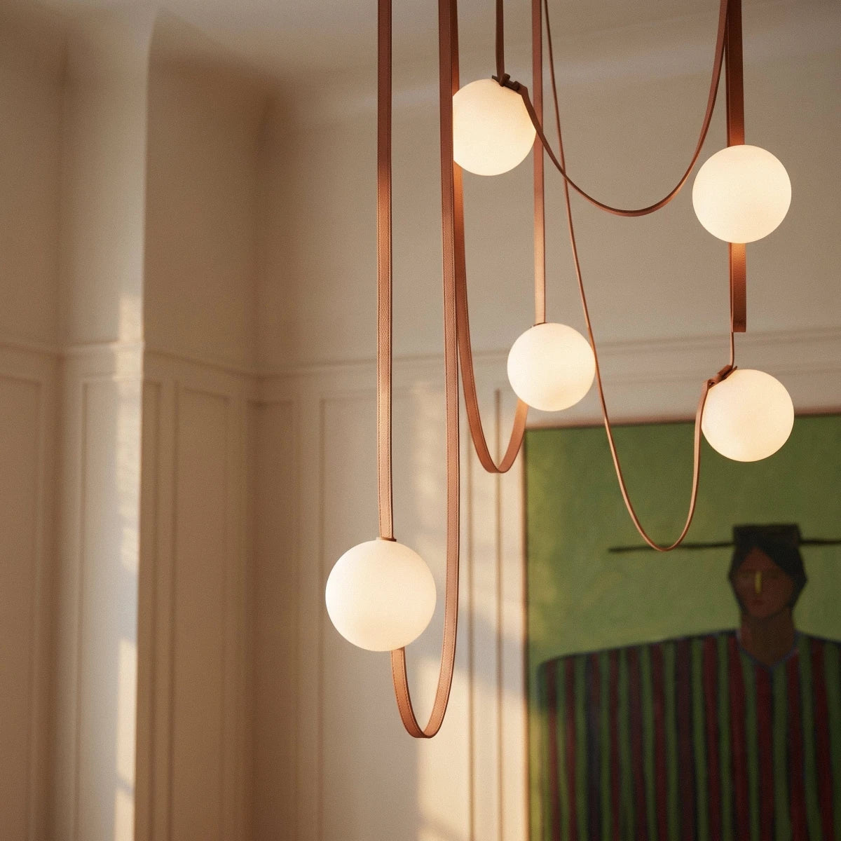 Lustre Patine en verre