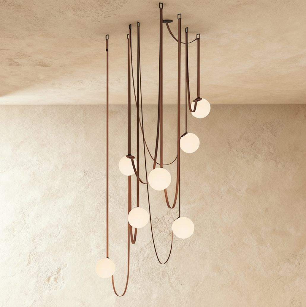Lustre Patine en verre