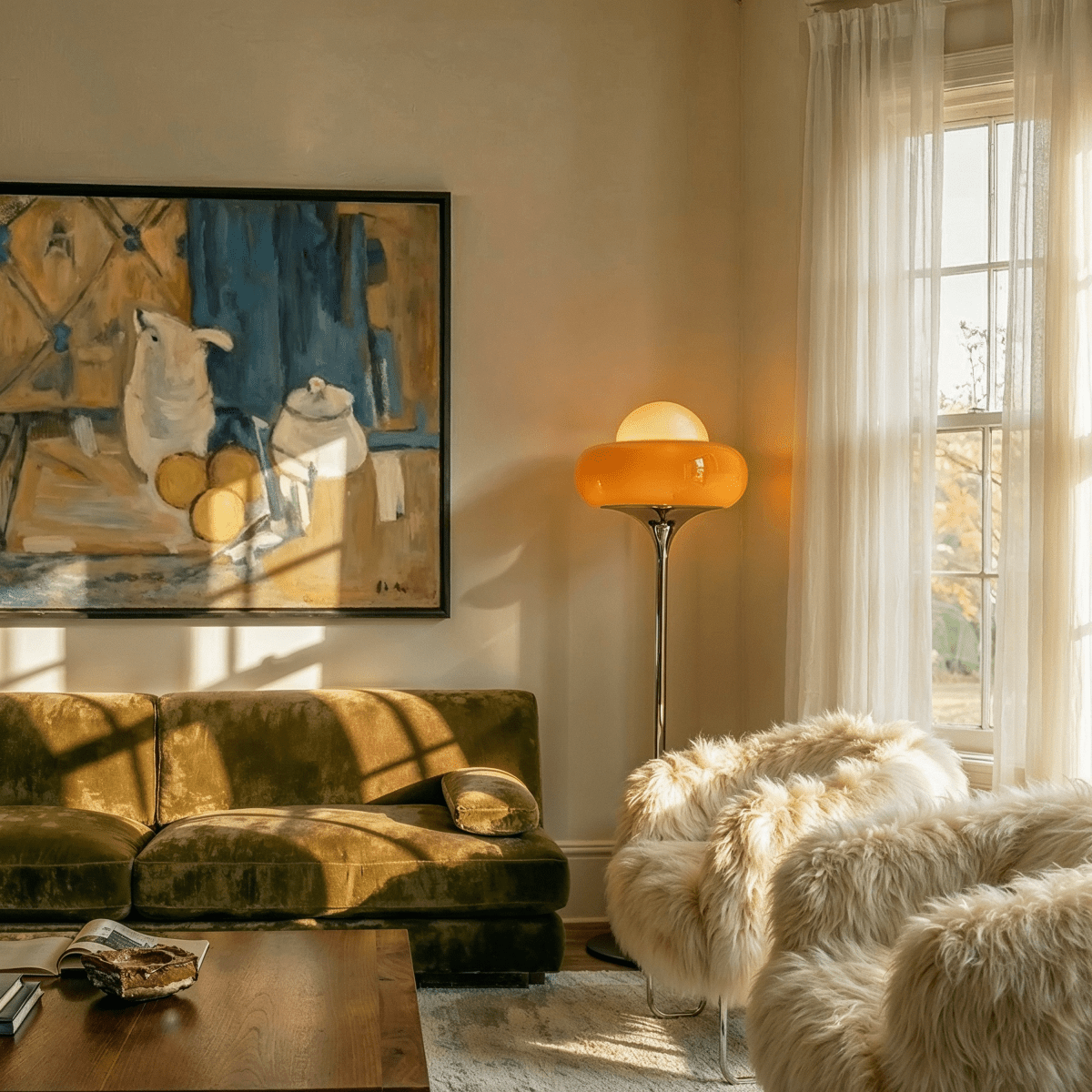 Lampadaire Cime en verre