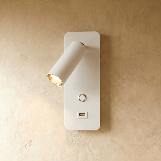 Liseuse murale Pivoine en aluminium