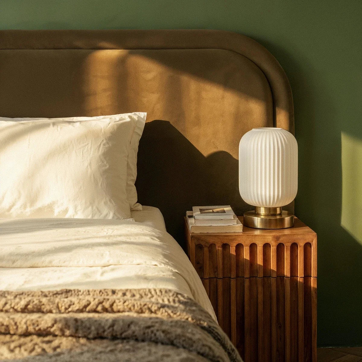 Lampe à poser Orge en verre