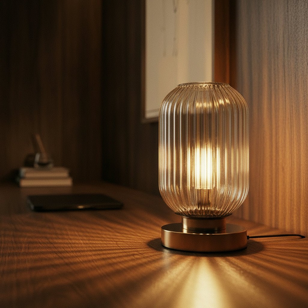 Lampe à poser Orge en verre