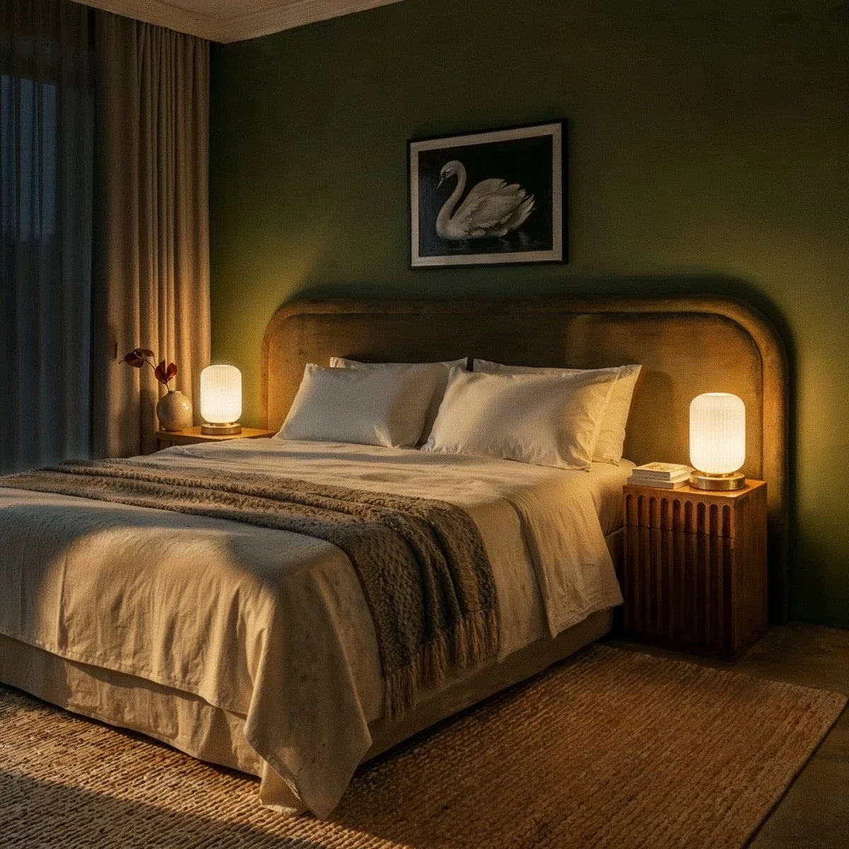 Lampe à poser Orge en verre