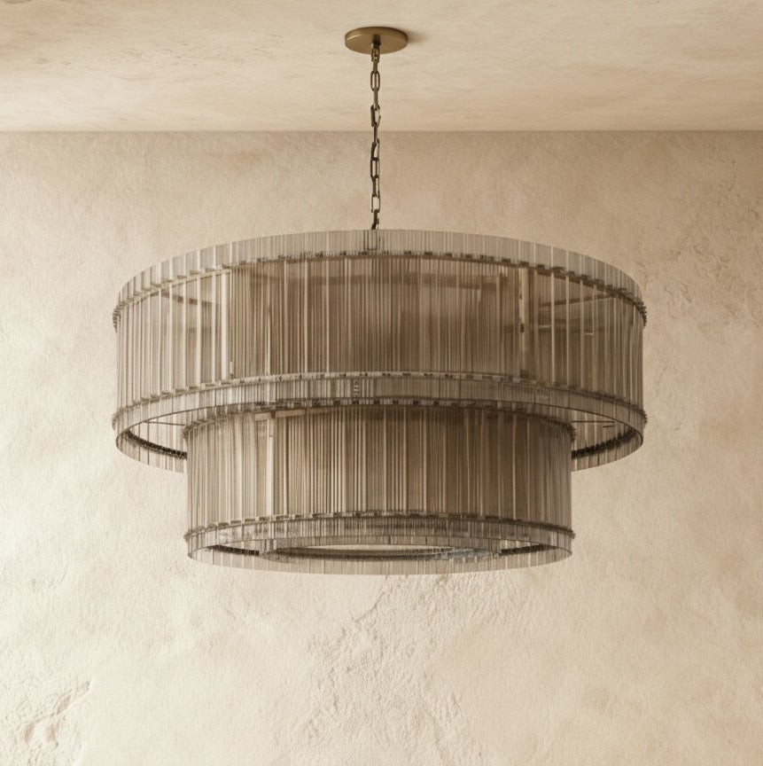Lustre Écume en verre
