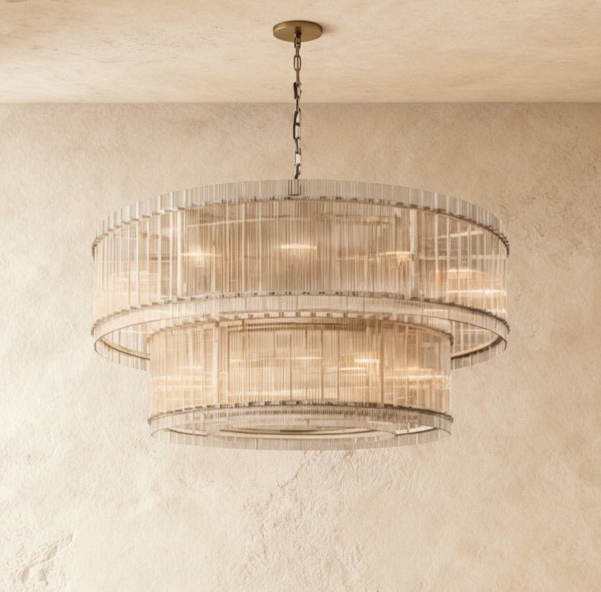 Lustre Écume en verre