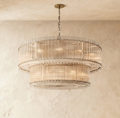 Lustre Écume en verre