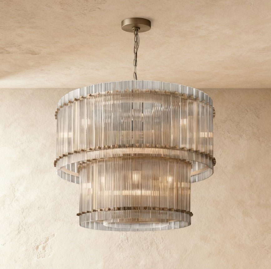 Lustre Écume en verre