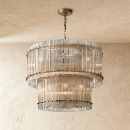 Lustre Écume en verre