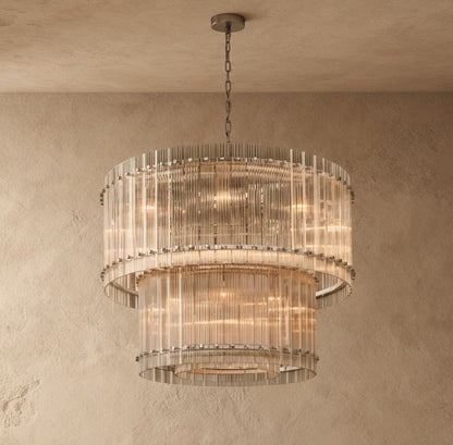 Lustre Écume en verre