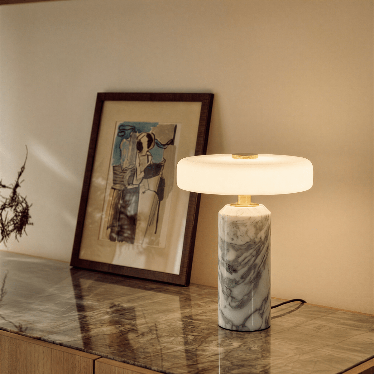 Lampe à poser Talc en marbre