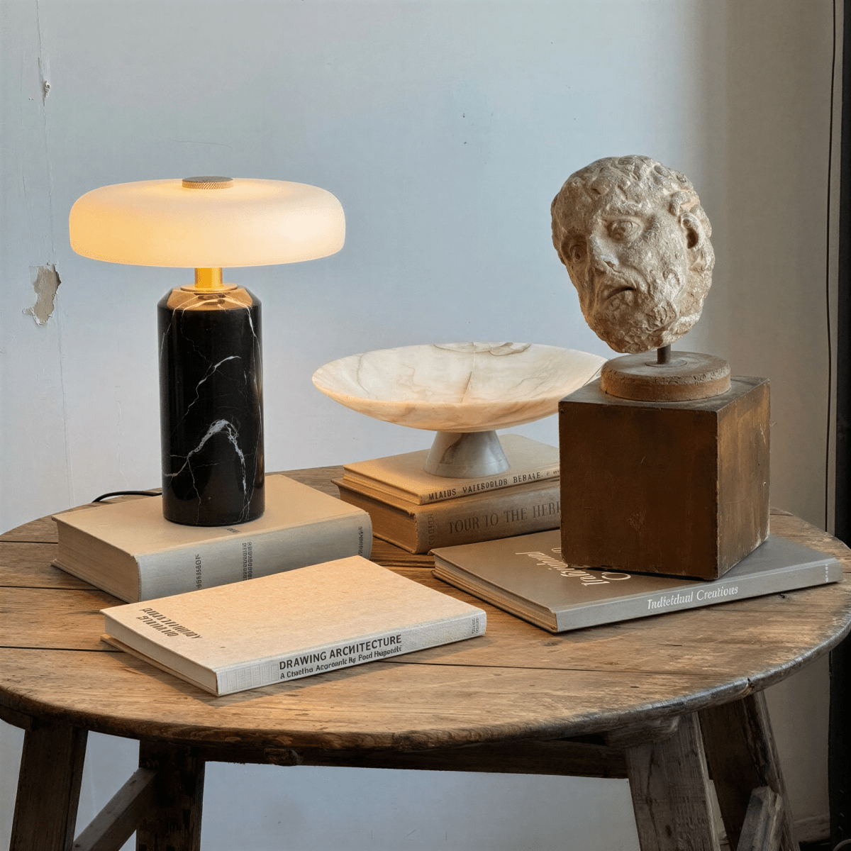 Lampe à poser Talc en marbre