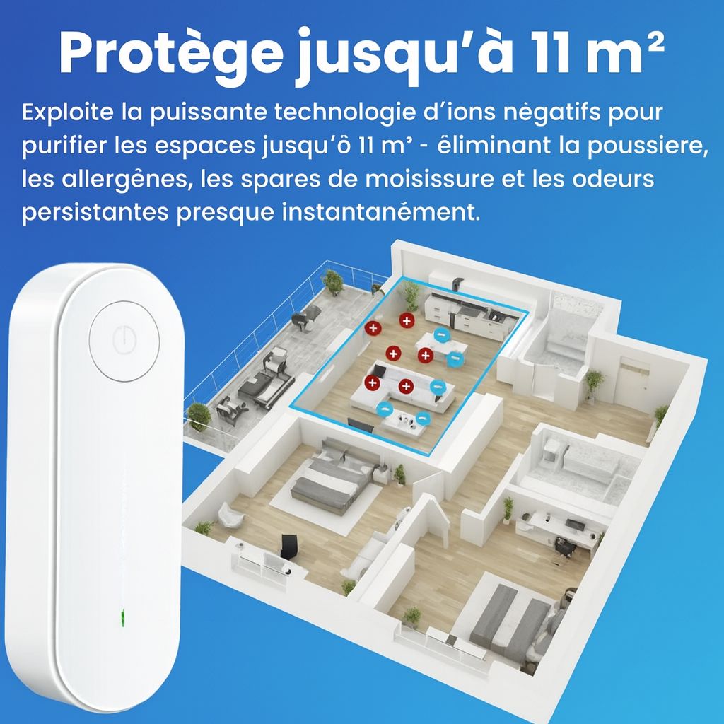 Clairu™ by NUAGEON — Purificateur d'Air Anti-Odeurs Litière