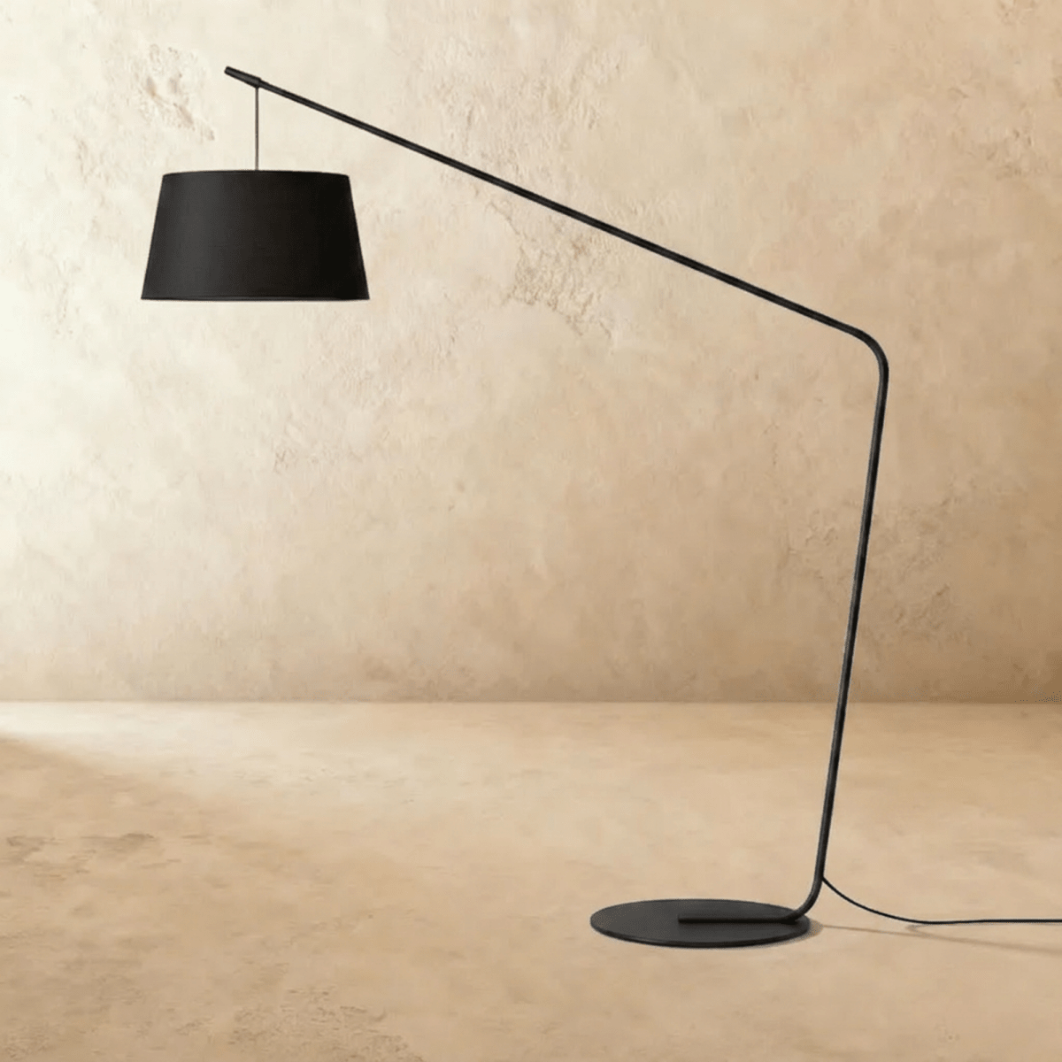 Lampadaire Nimbe en tissu