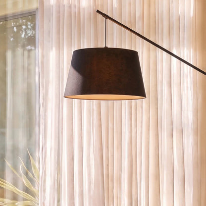 Lampadaire Nimbe en tissu