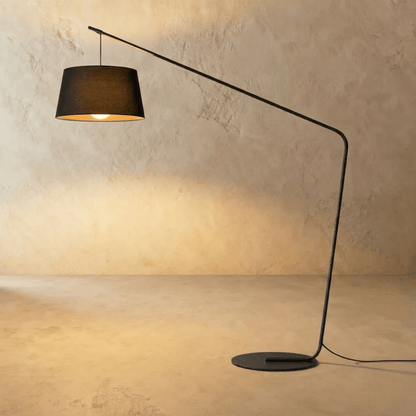 Lampadaire Nimbe en tissu